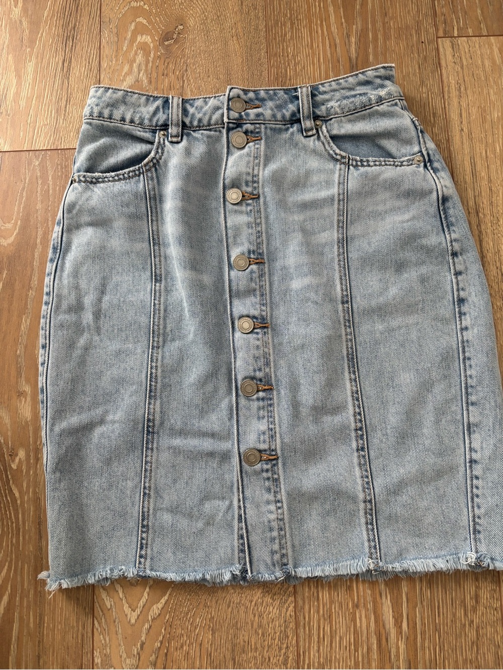 Dynamite Light Blue Denim Button-Front - Picture 2 of 4